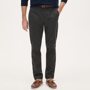 J.Crew Men's 1040 Athletic Tapered-fit Stretch‎ Chino Pant Onyx Grey Size 34x34